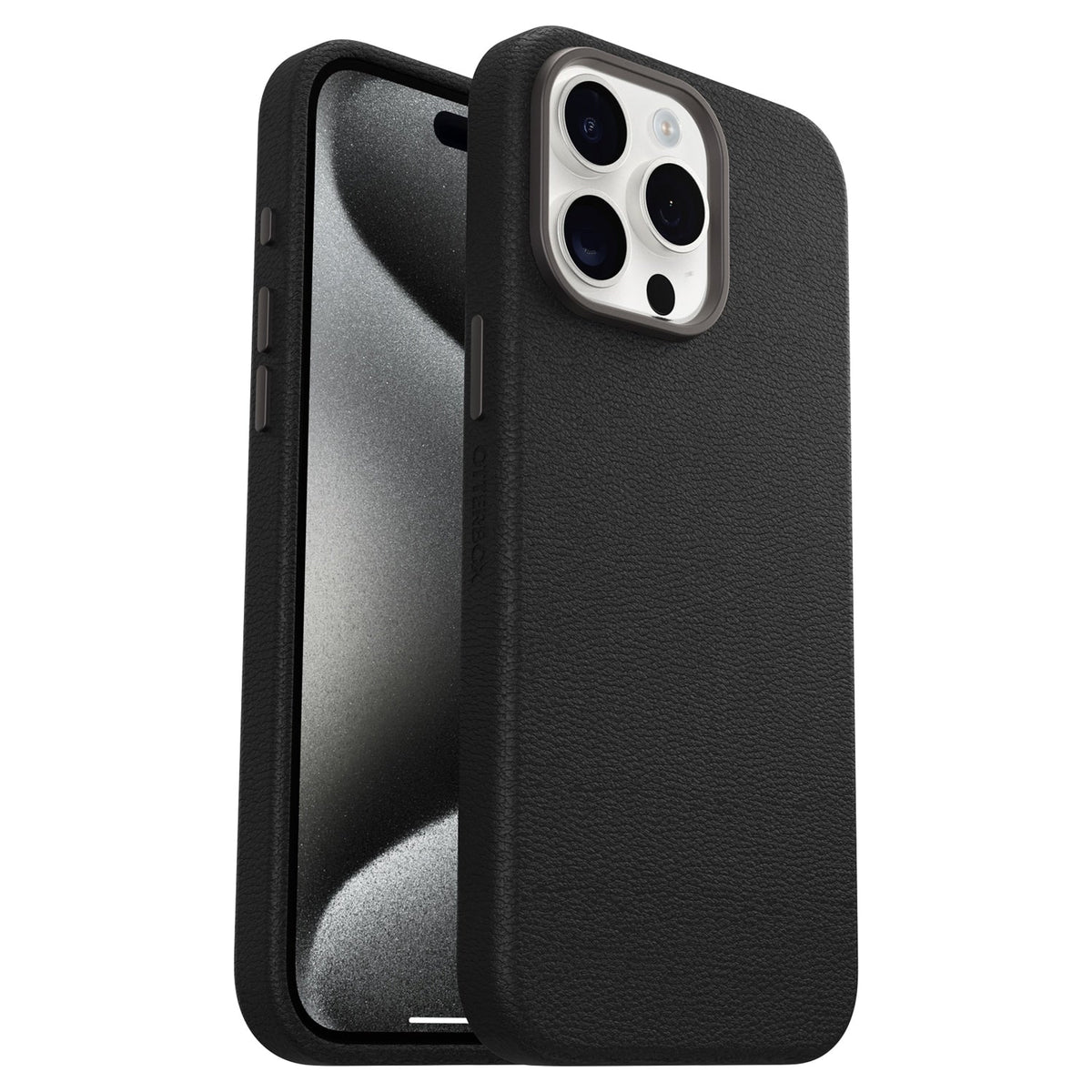OtterBox 7795573 Symmetry Cactus Leather MagSafe Case iPhone 15 Pro Max Noir Ash for iPhone 15 Pro Max