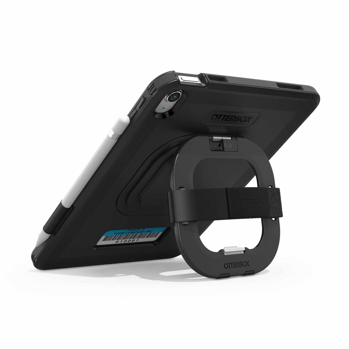 OtterBox Defender Case with Strap & Kickstand Black for iPad 11 2025, iPad 10