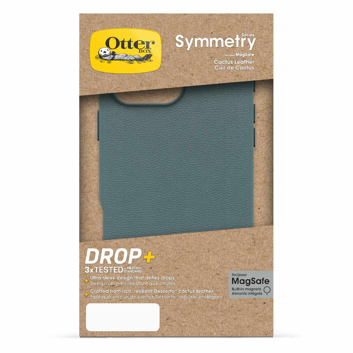 OtterBox Symmetry Cactus Leather MagSafe Case Sagebrush Green for iPhone 16 Pro Max
