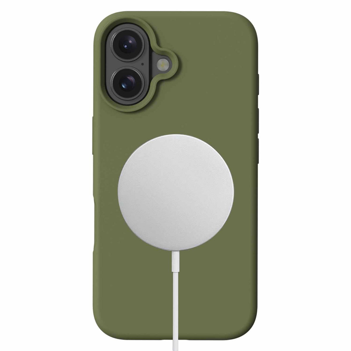 Blu Element BESPIP161O1 Silicone MagSafe Case iPhone 16 Olive Green for iPhone 16