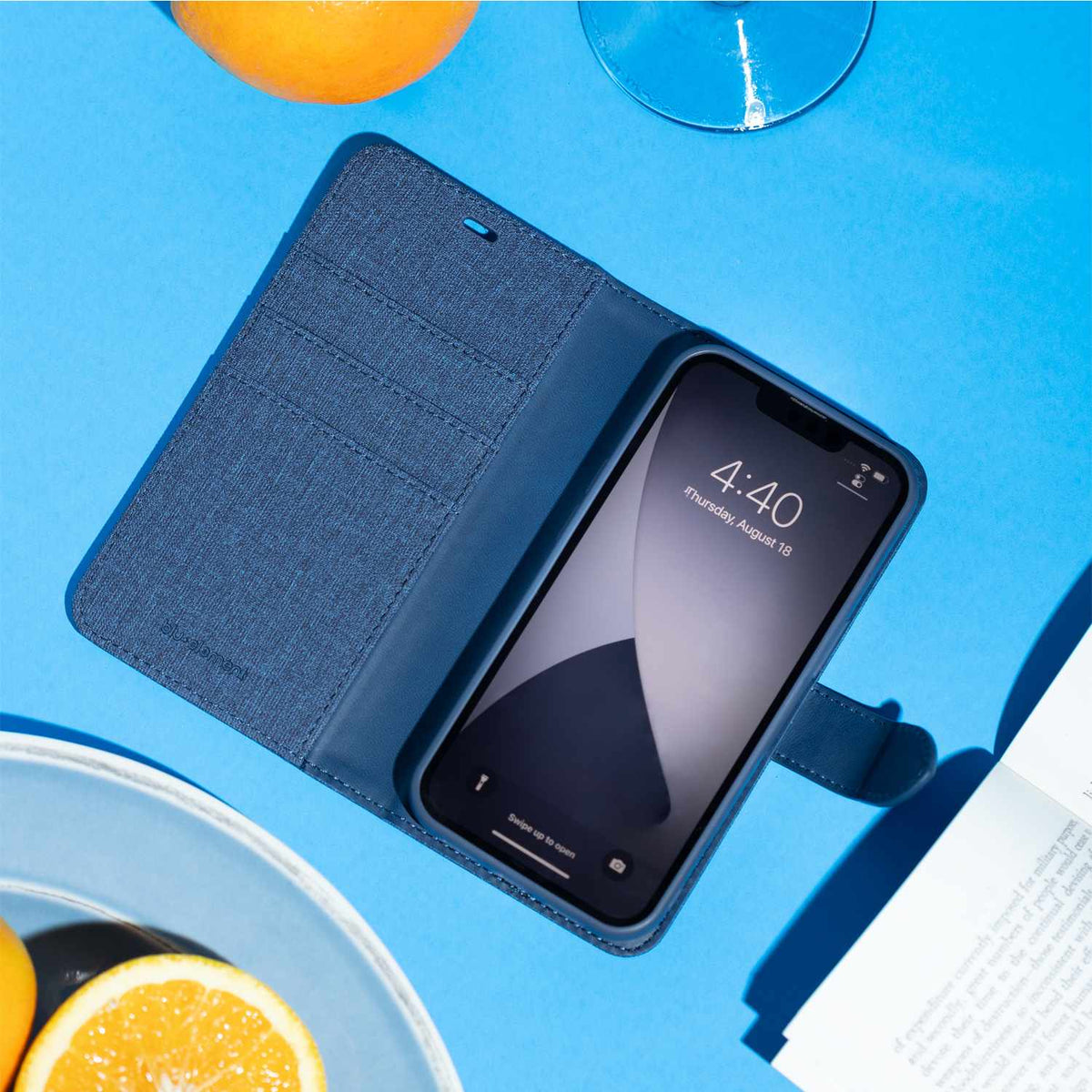 Blu Element Folio 2-in-1 Case Lazuli Blue for iPhone 16