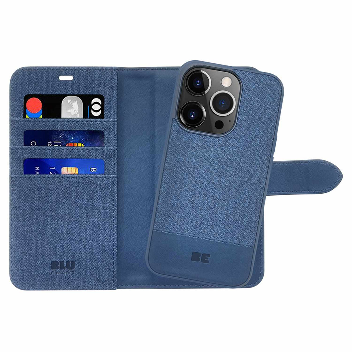 Blu Element Folio 2-in-1 MagSafe Case Lazuli Blue for iPhone 16 Pro Max