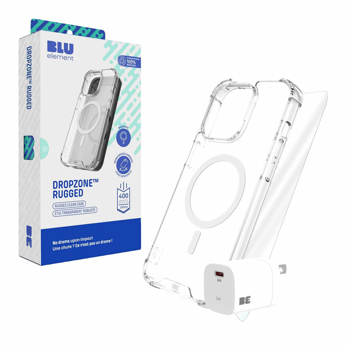 Blu Element Total Protection MagSafe Bundle for iPhone 16 Pro