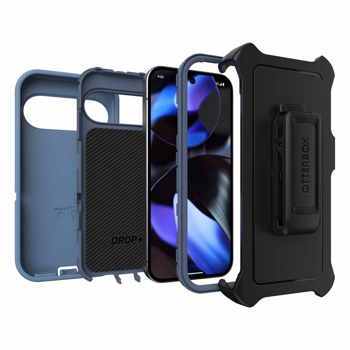 OtterBox Defender Case Baby Blue Jeans for Pixel 9, Pixel 9 Pro