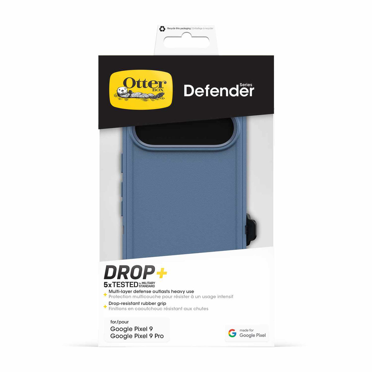 OtterBox Defender Case Baby Blue Jeans for Pixel 9, Pixel 9 Pro