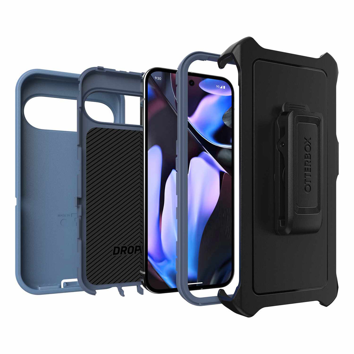 OtterBox 7795636 Defender Case Pixel 9 Pro XL Baby Blue Jeans for Pixel 9 Pro XL