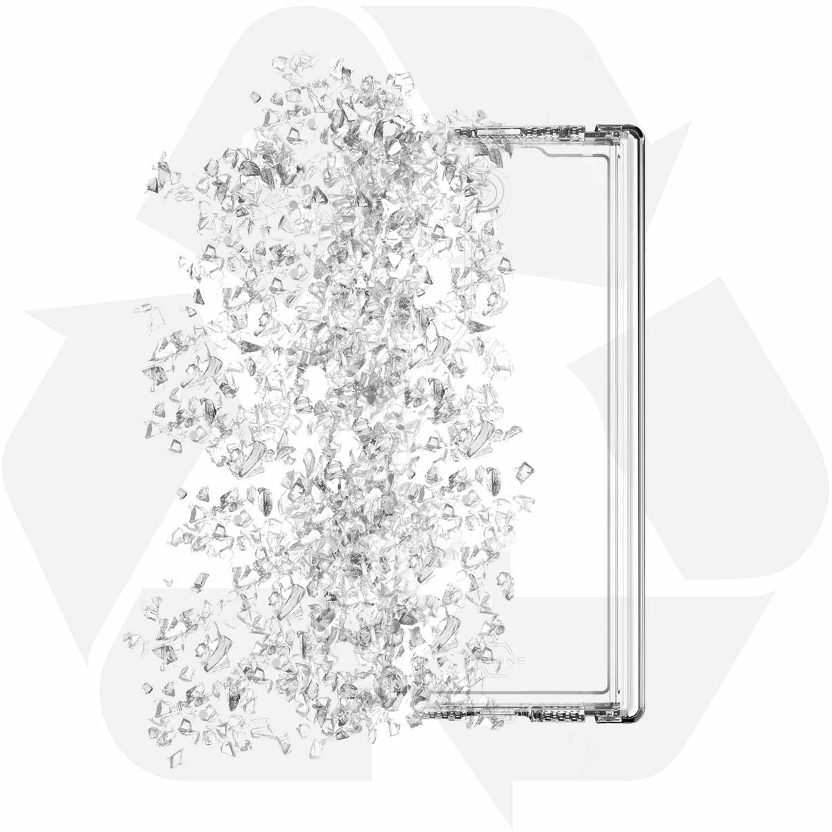 ITSKINS SGQ6HIMCLTRSP Hybrid_R Case Hinge Galaxy Z Fold6 Clear for Galaxy Z Fold6