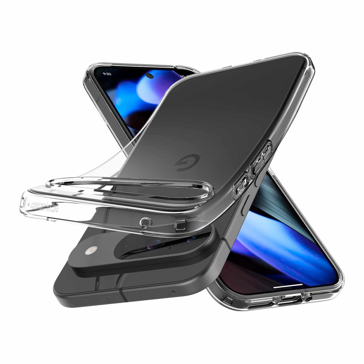 Spigen Crystal Flex Case Crystal Clear for Pixel 9, Pixel 9 Pro