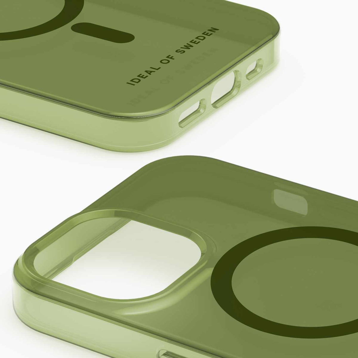 Ideal of Sweden Clear MagSafe Entry Case Khaki for iPhone 13, iPhone 14, iPhone 15, iPhone 16e, iPhone 17e