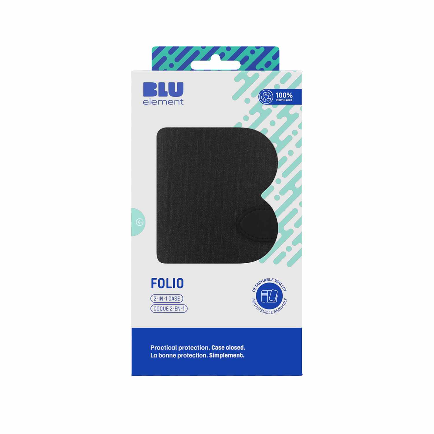Blu Element Folio 2-in-1 Case Black for Galaxy S24 FE