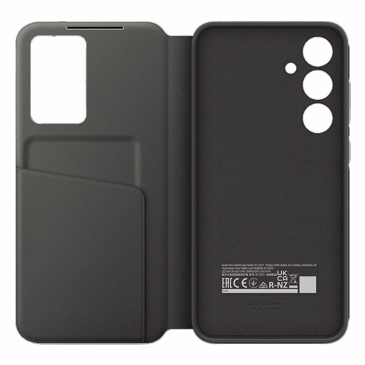 Samsung Smart View Wallet Case Black for Galaxy S24 FE