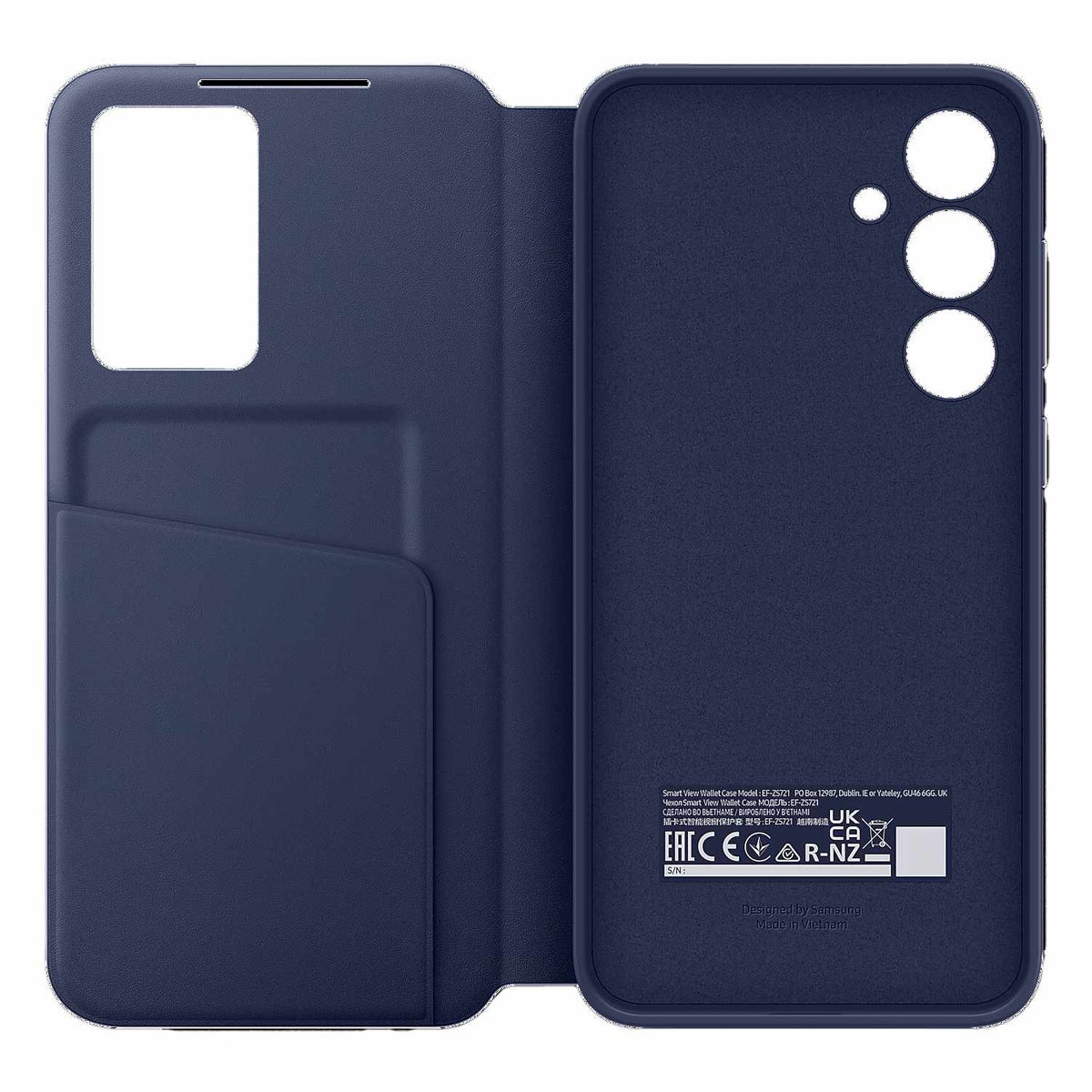 Samsung Smart View Wallet Case Blue for Galaxy S24 FE
