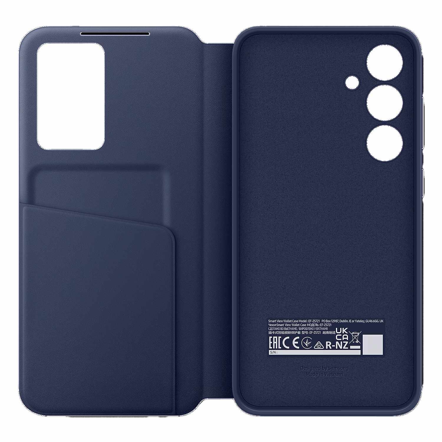 Samsung Smart View Wallet Case Blue for Galaxy S24 FE