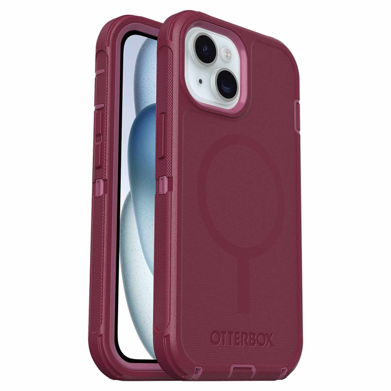 OtterBox Defender Pro MagSafe Case Foxberry for iPhone 13, iPhone 14, iPhone 15, iPhone 16e