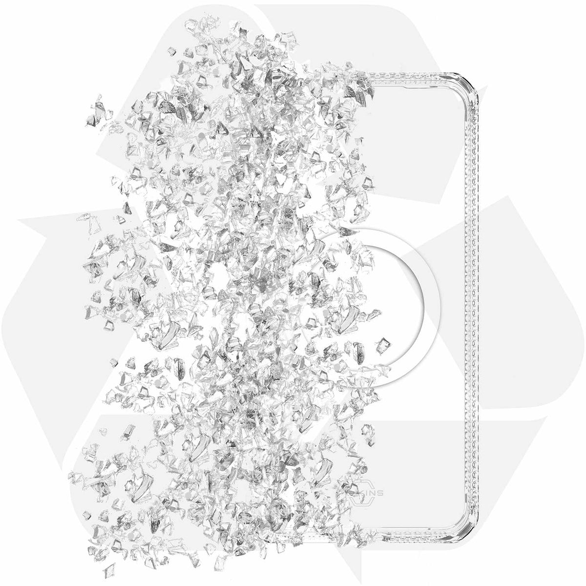 ITSKINS Hybrid_R Clear Case Compatible with Magnets for Galaxy S25