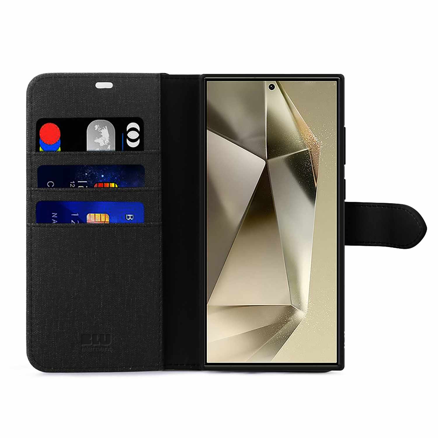 Blu Element Folio 2-in-1 Case Black for Galaxy S25 Ultra