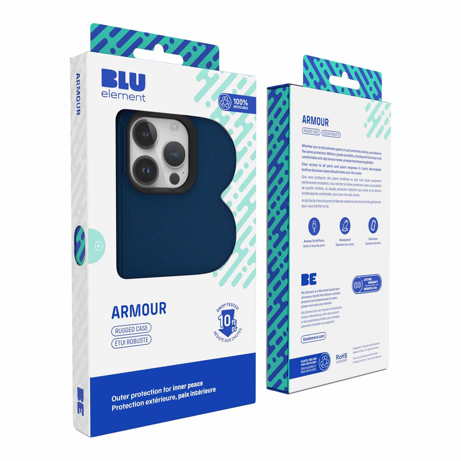Blu Element Armour Rugged Case Black for Galaxy S25 Ultra