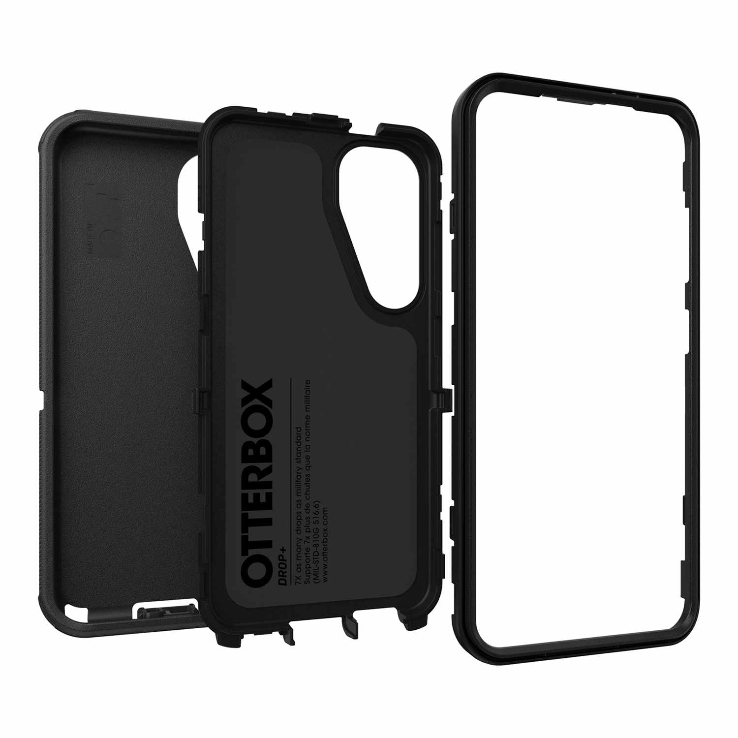 OtterBox Defender Pro Case Black for Samsung Galaxy S25+/Galaxy S24+