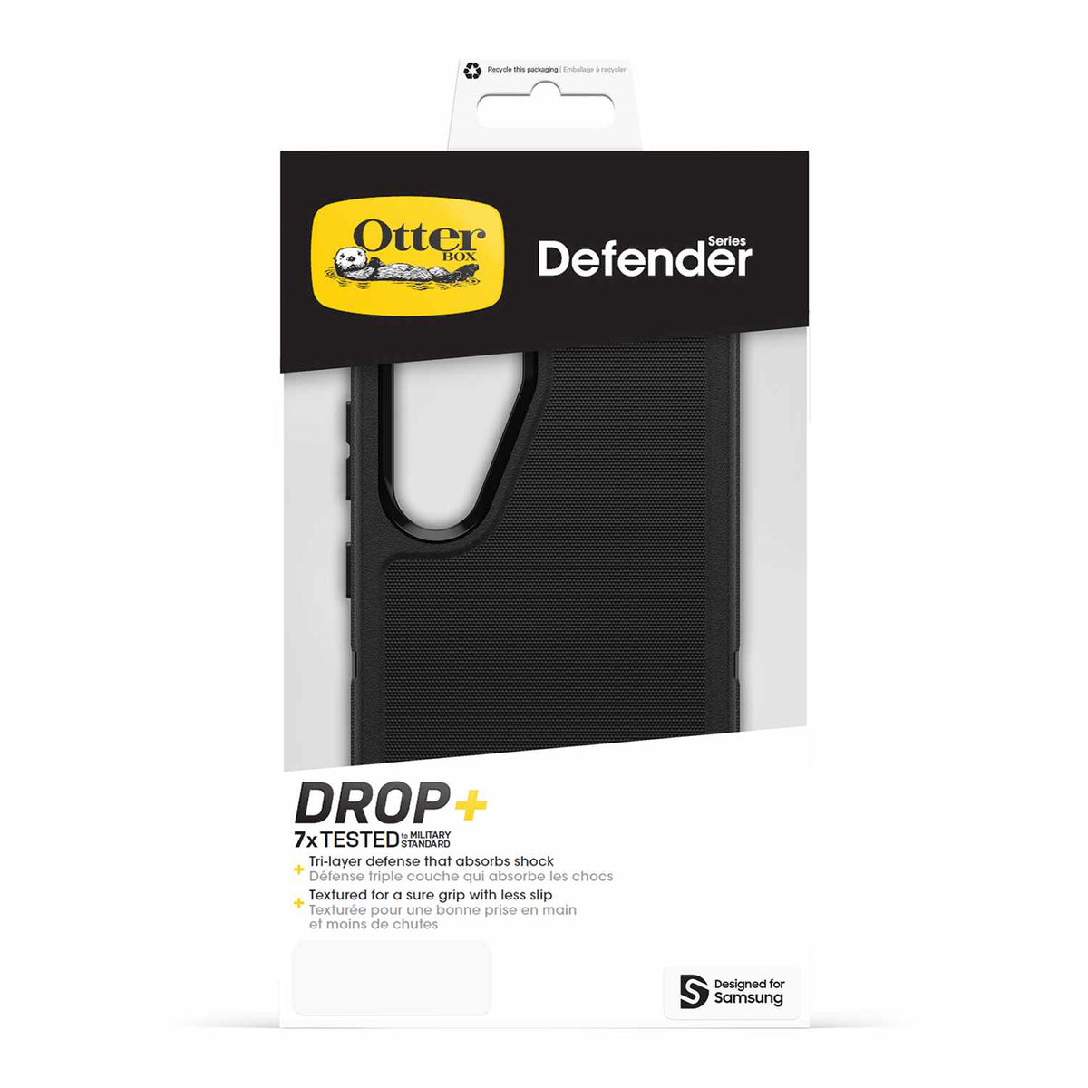 OtterBox Defender Pro Case Black for Samsung Galaxy S25+/Galaxy S24+