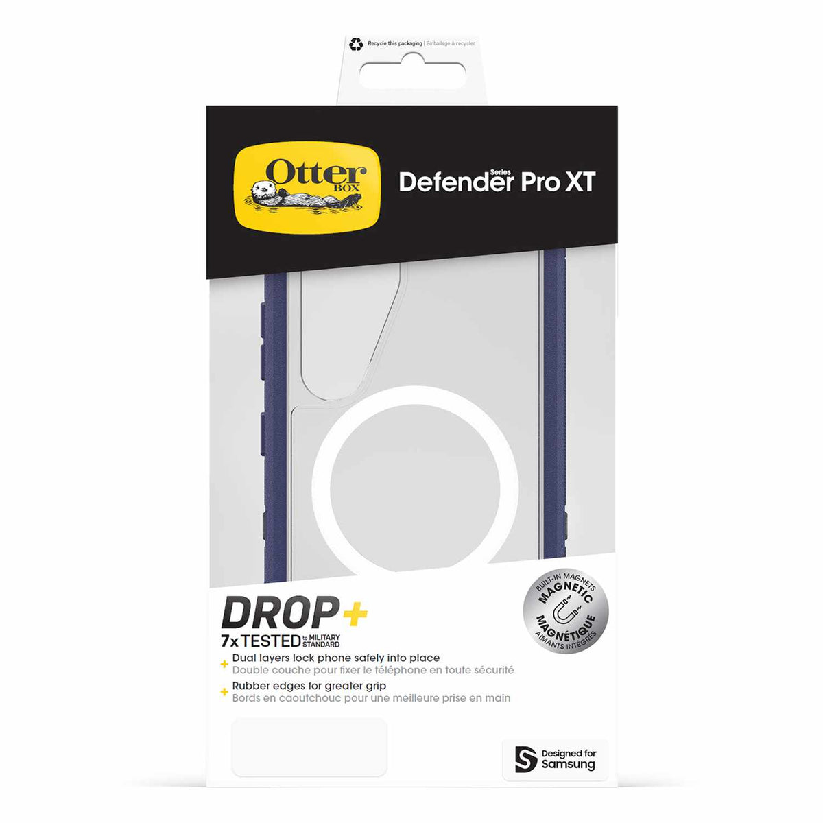 OtterBox Defender Pro XT Clear Case with Magnets Violet Thunder for Galaxy S25+