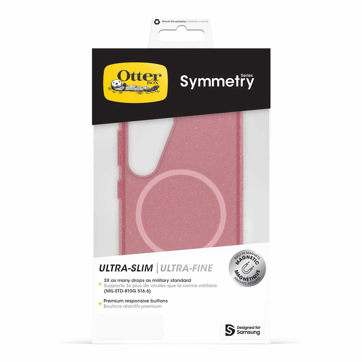 OtterBox Symmetry Clear Case with Magnets Thimbleberry for Galaxy S25