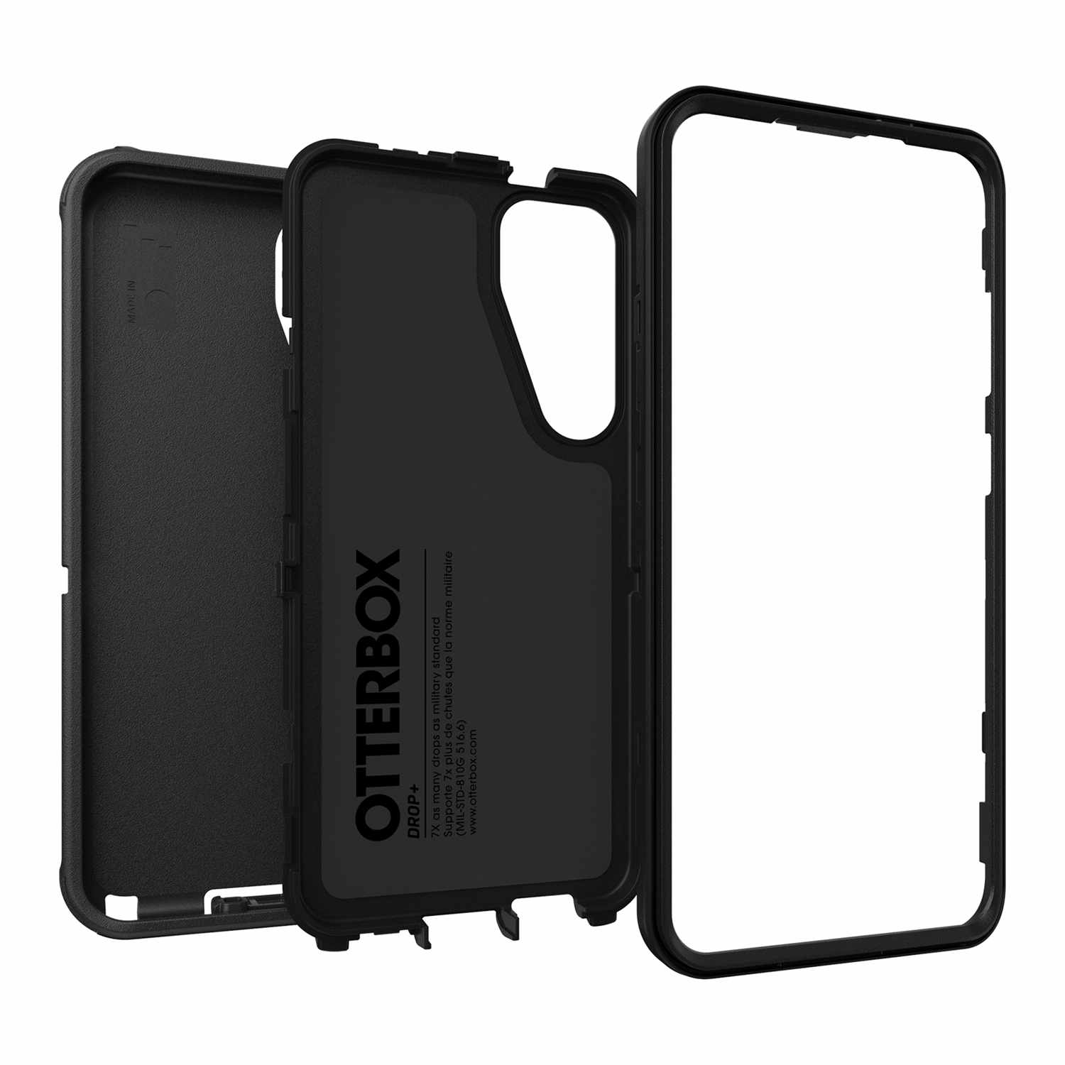OtterBox Defender Pro Case Black for Samsung Galaxy S25/Galaxy S24