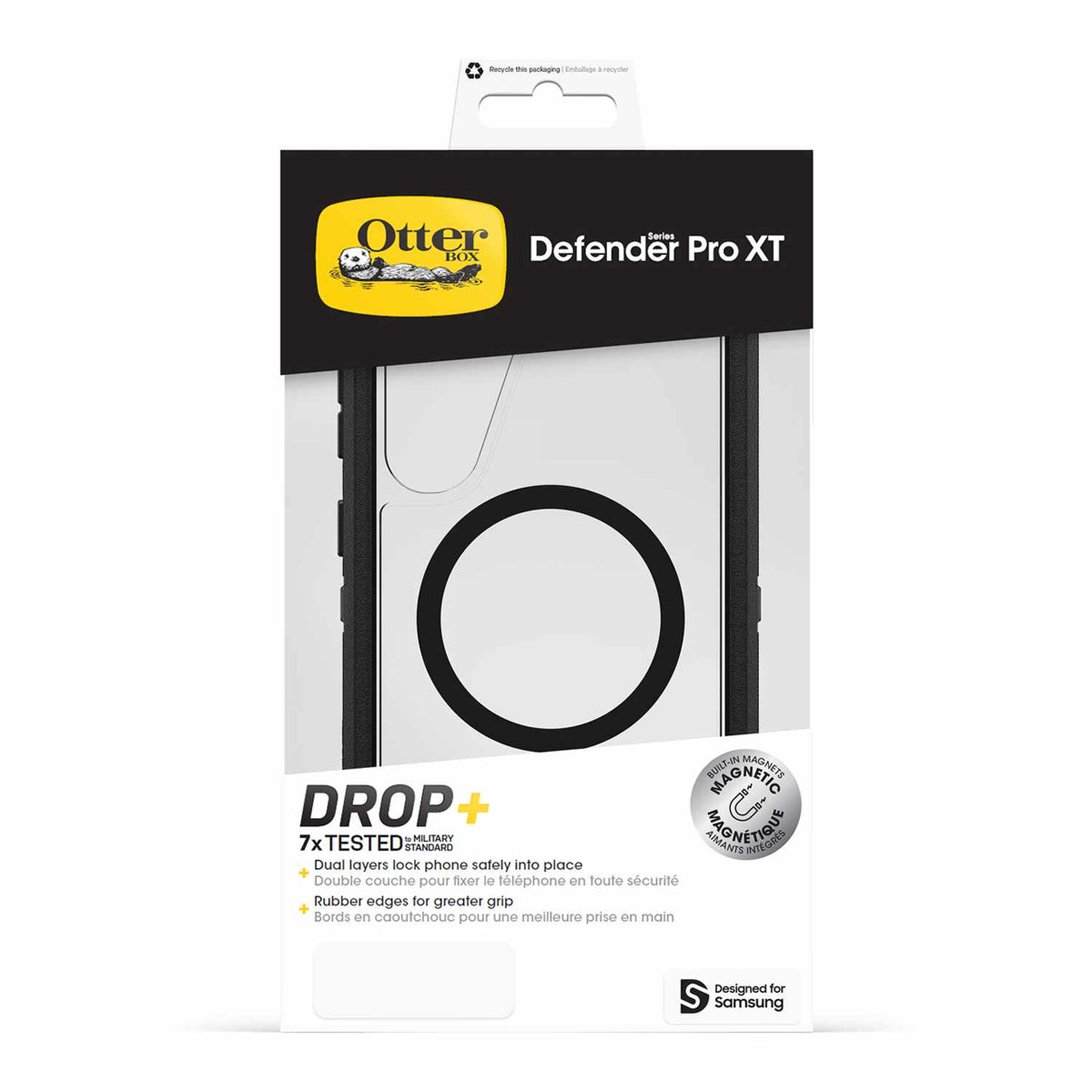 OtterBox Defender Pro XT Clear Case with Magnets Dark Side for Galaxy S25