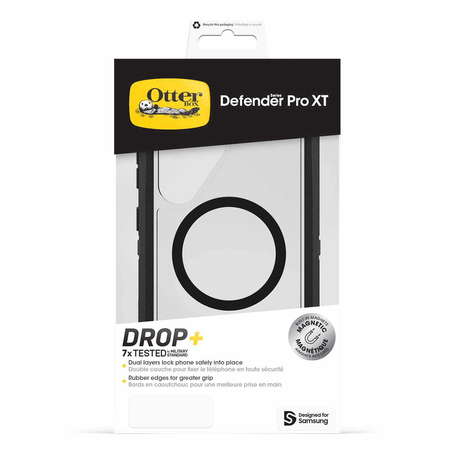 OtterBox Defender Pro XT Clear Case with Magnets Dark Side for Galaxy S25 Ultra
