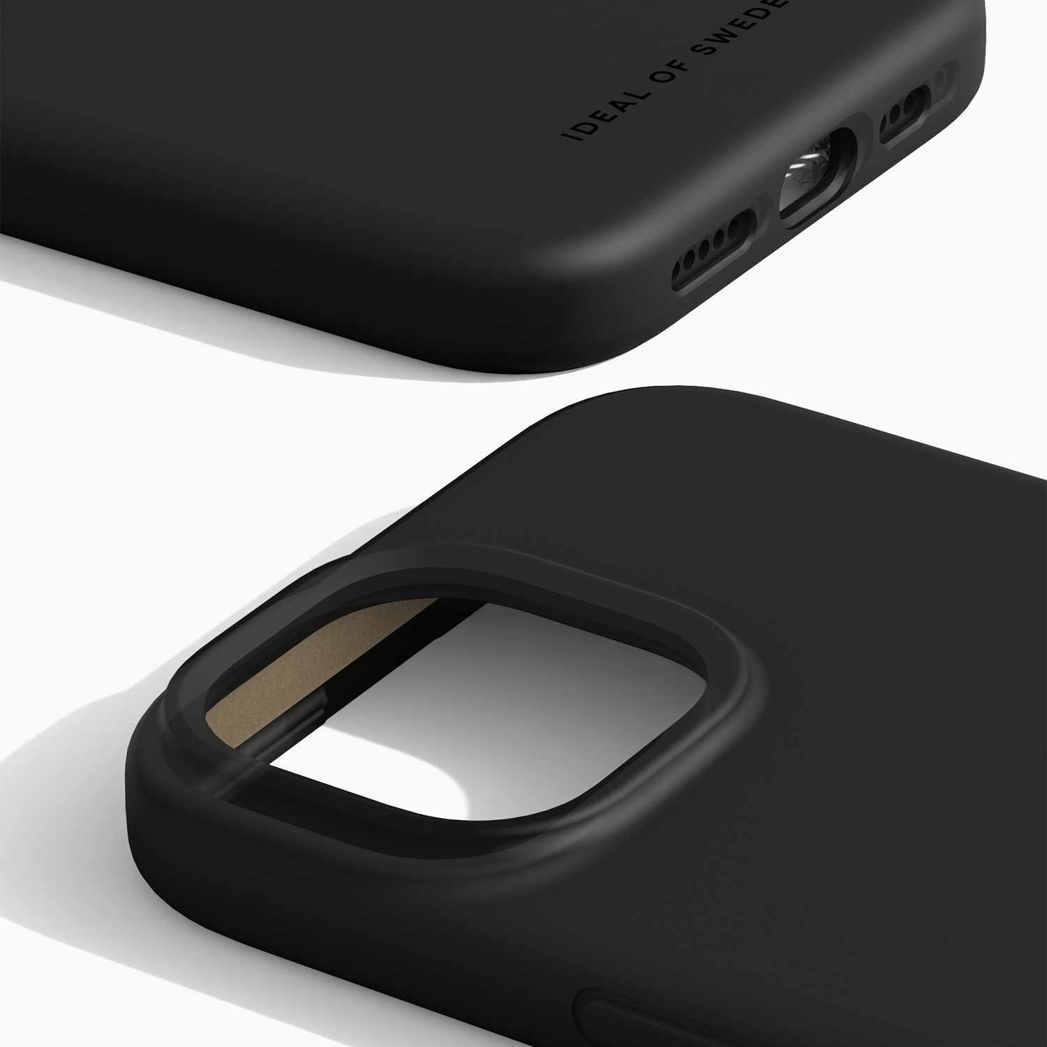 Ideal of Sweden Silicone Case MagSafe Black for iPhone 13, iPhone 14, iPhone 15, iPhone 16e, iPhone 17e