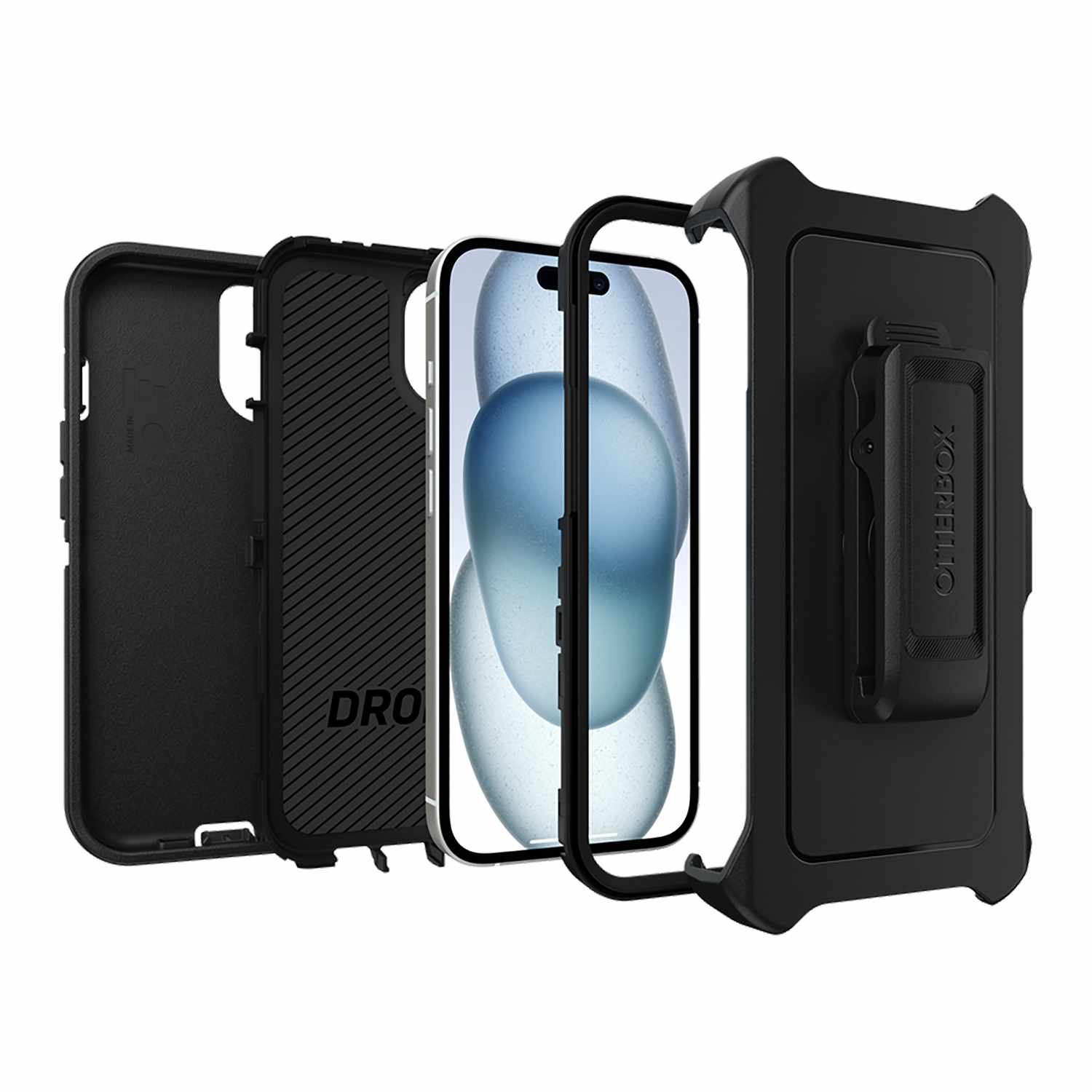OtterBox Defender MagSafe Case Bulk Packaging Black for iPhone 13, iPhone 14, iPhone 15, iPhone 16e