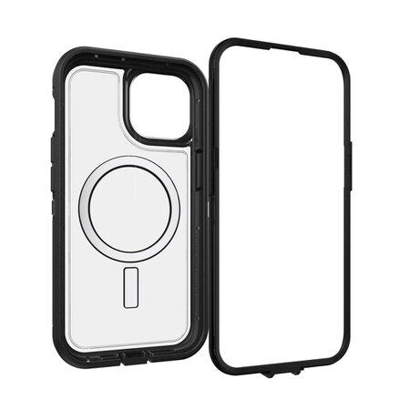 OtterBox Defender Pro XT Clear MagSafe Case Dark Side for iPhone 13, iPhone 14, iPhone 15, iPhone 16e, iPhone 17e