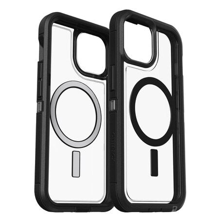 OtterBox Defender Pro XT Clear MagSafe Case Dark Side for iPhone 13, iPhone 14, iPhone 15, iPhone 16e, iPhone 17e