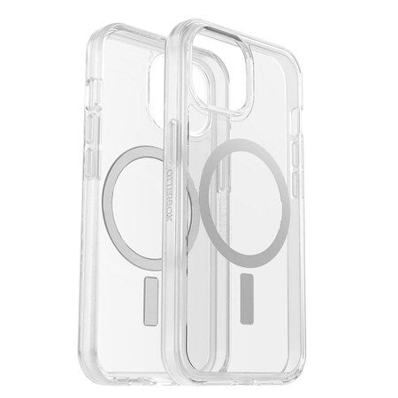 OtterBox Symmetry Clear MagSafe Case Clear with Blue Tint for iPhone 16e/15/14/13 in Bulk Packaging