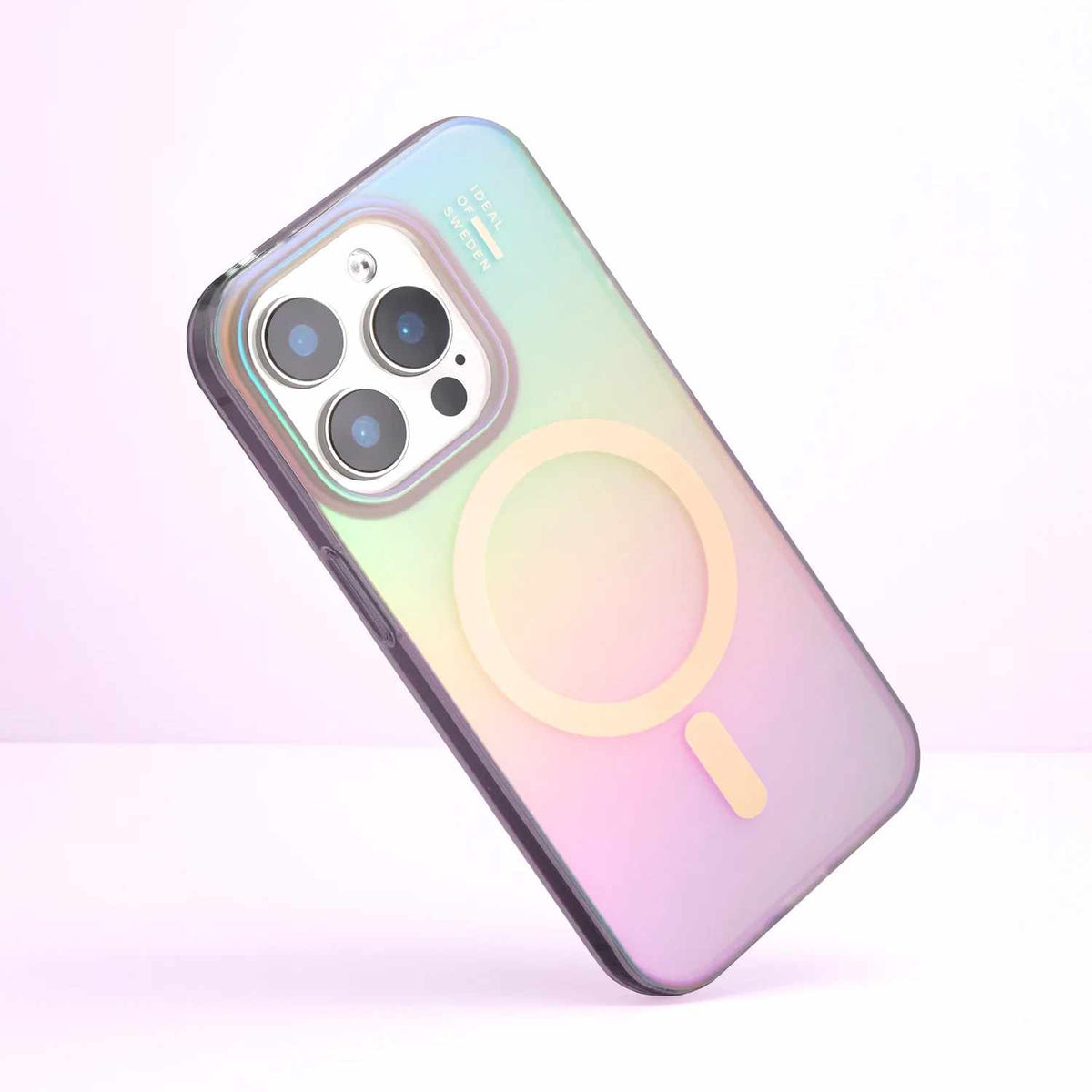 Ideal of Sweden Clear Case Mid MagSafe Shimmer for iPhone 13, iPhone 14, iPhone 15, iPhone 16e, iPhone 17e