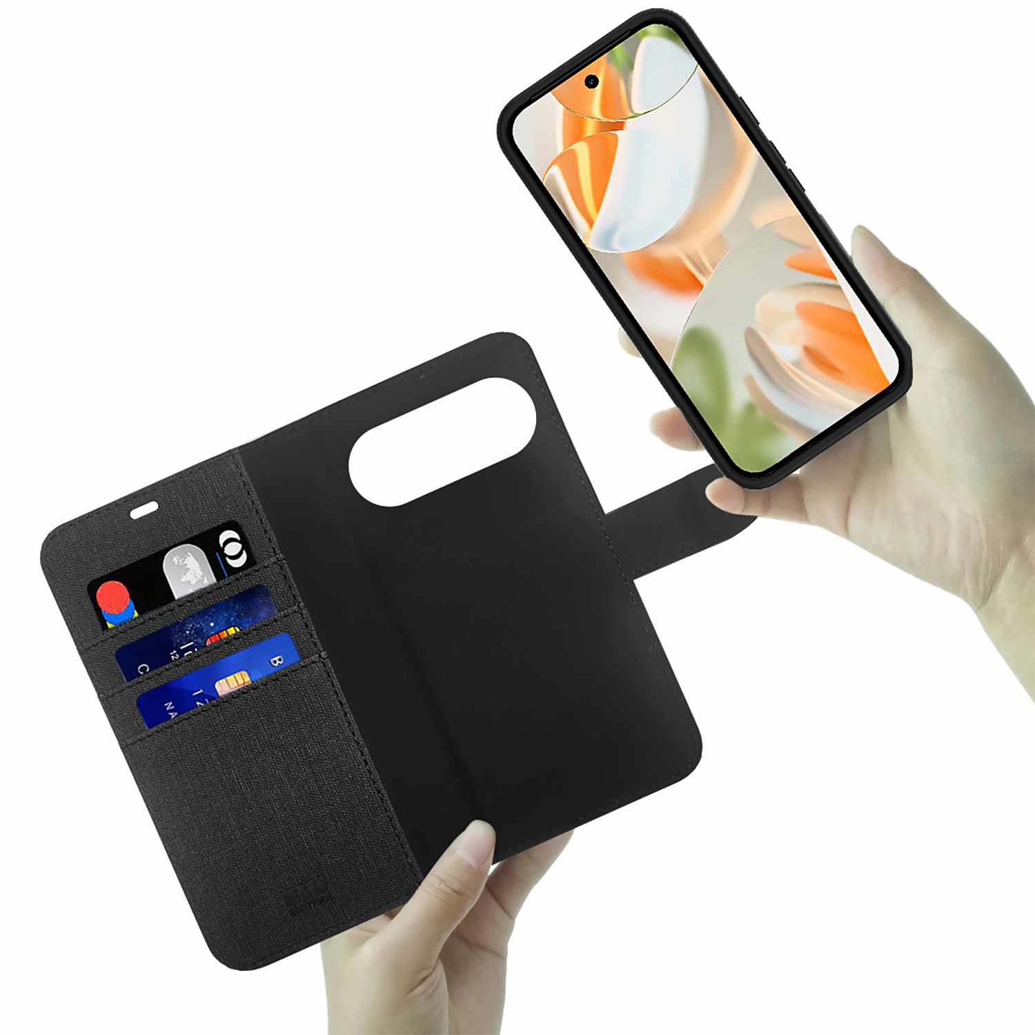 Blu Element Folio 2-in-1 Case Black for Pixel 10 Pro XL