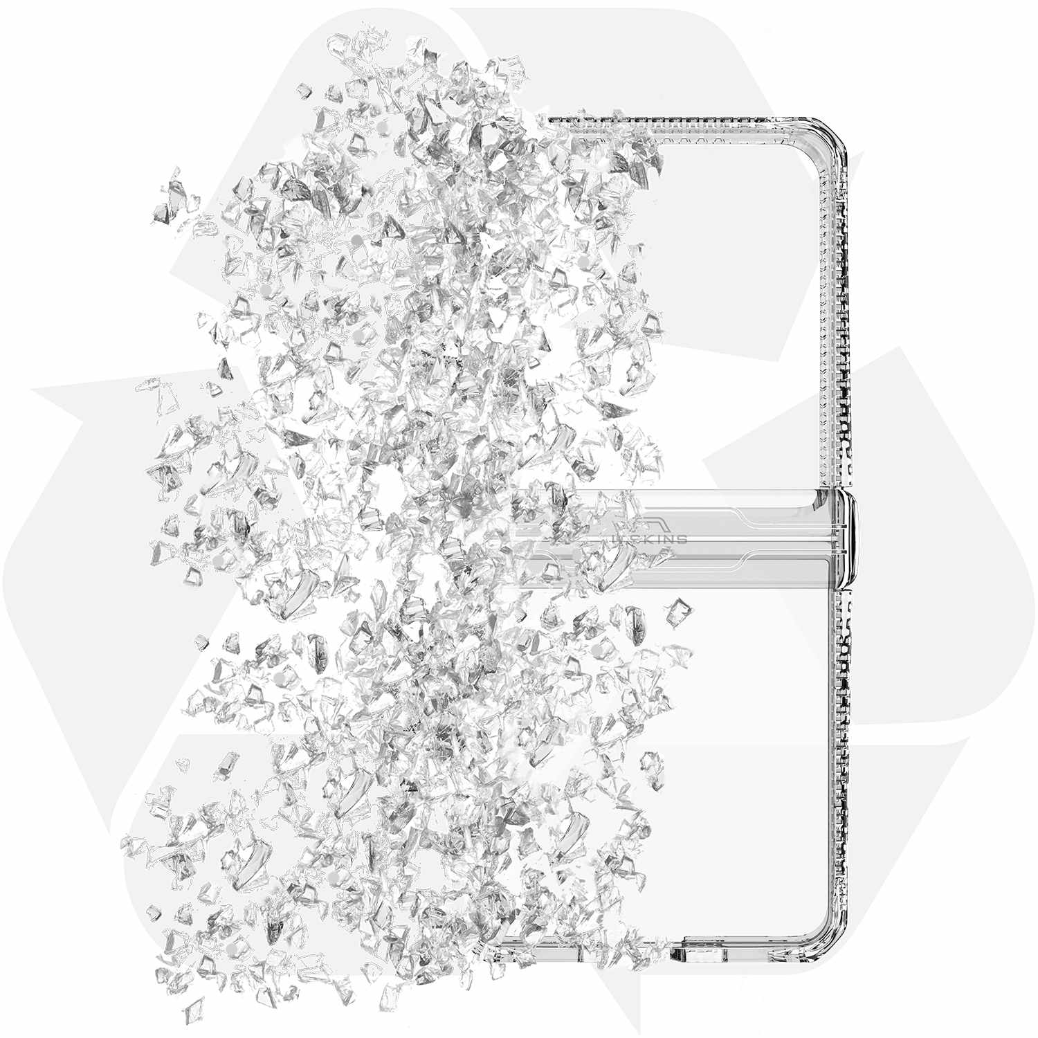 ITSKINS Hybrid_R Case Hinge Clear for Galaxy Z Flip7