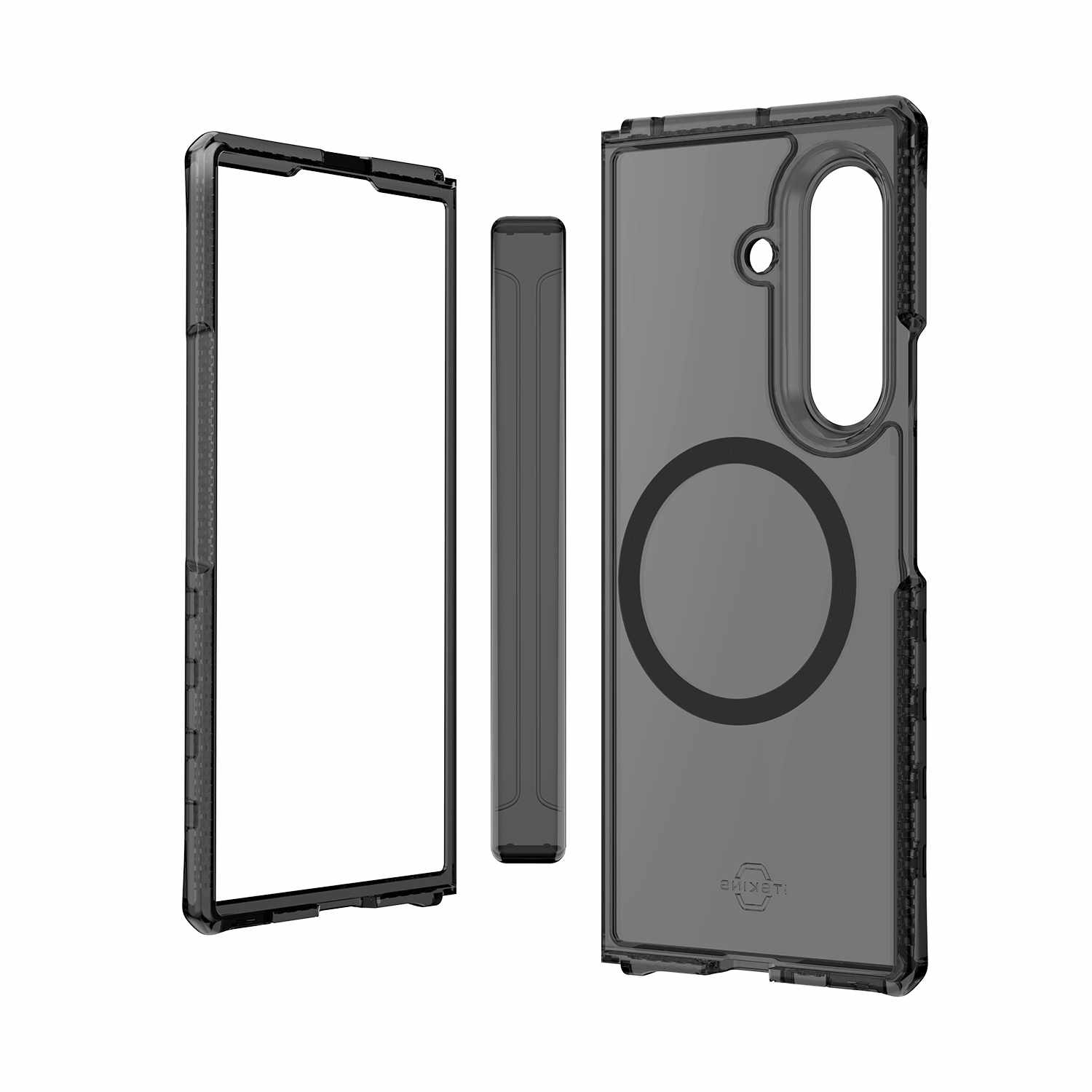 ITSKINS Hybrid_R Case Hinge withMagSafe Smoke/Transparent Clear for Galaxy Z Fold7