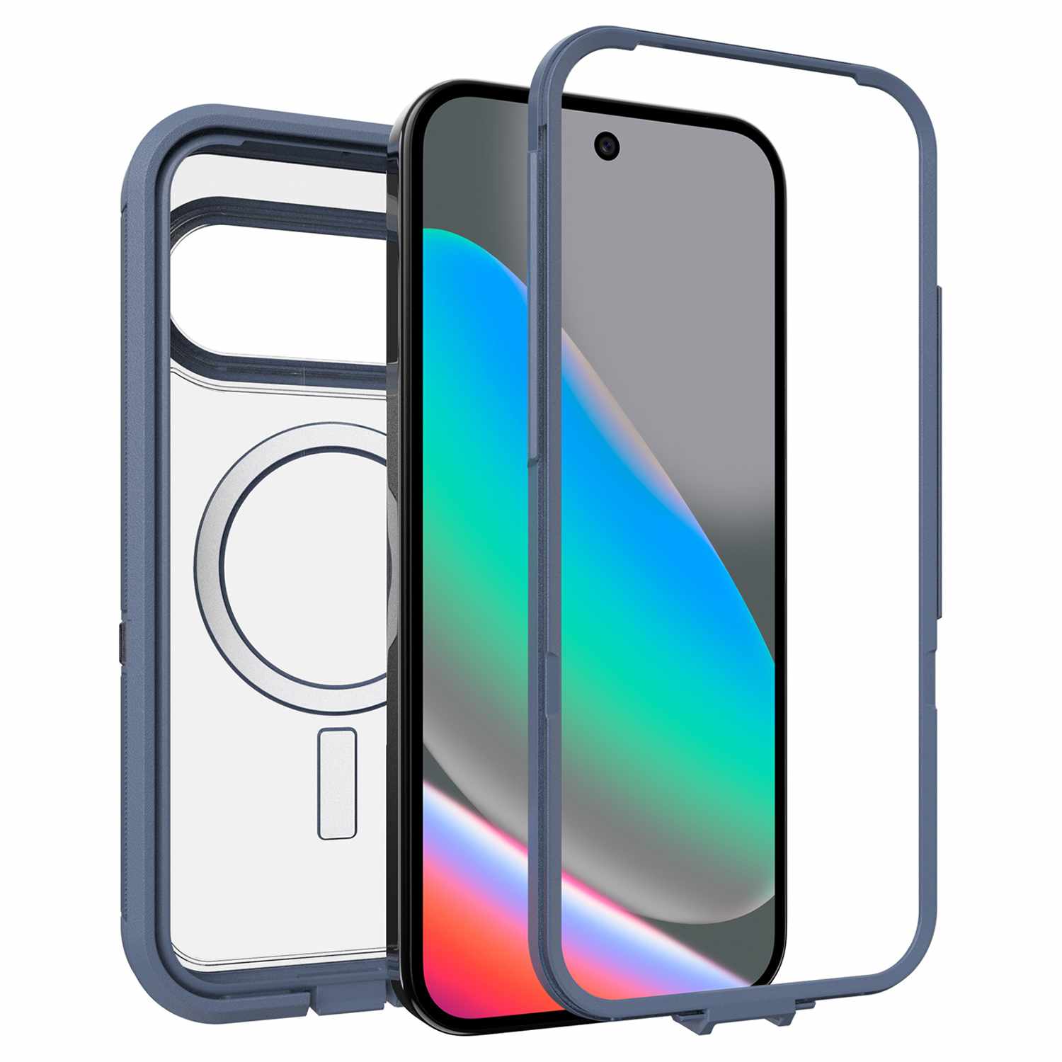 OtterBox Defender Pro XT Clear Case with Magnets Mountain Storm for Pixel 10, Pixel 10 Pro