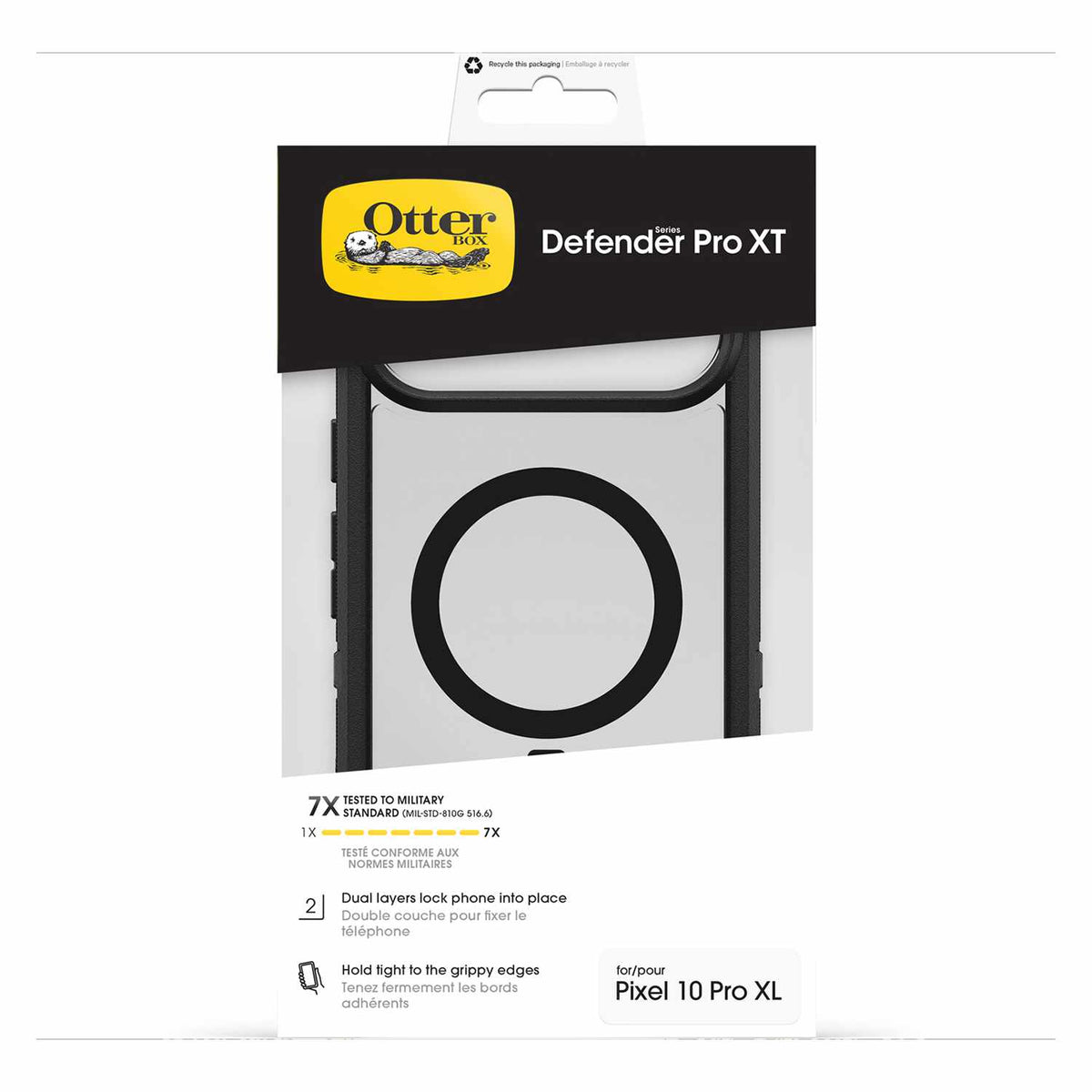 OtterBox Defender Pro XT Clear Case with Magnets Dark Side for Pixel 10 Pro XL