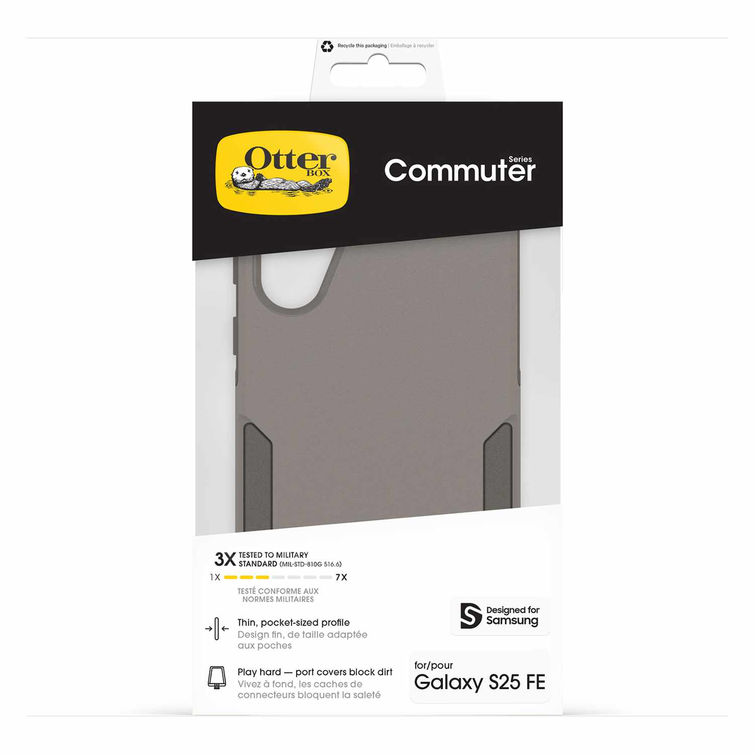 OtterBox Commuter Case Grey Comfort for Galaxy S25 FE