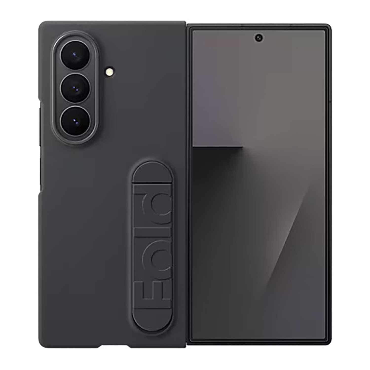 Samsung Silicone Standing Grip Case Black for Galaxy Z Fold7