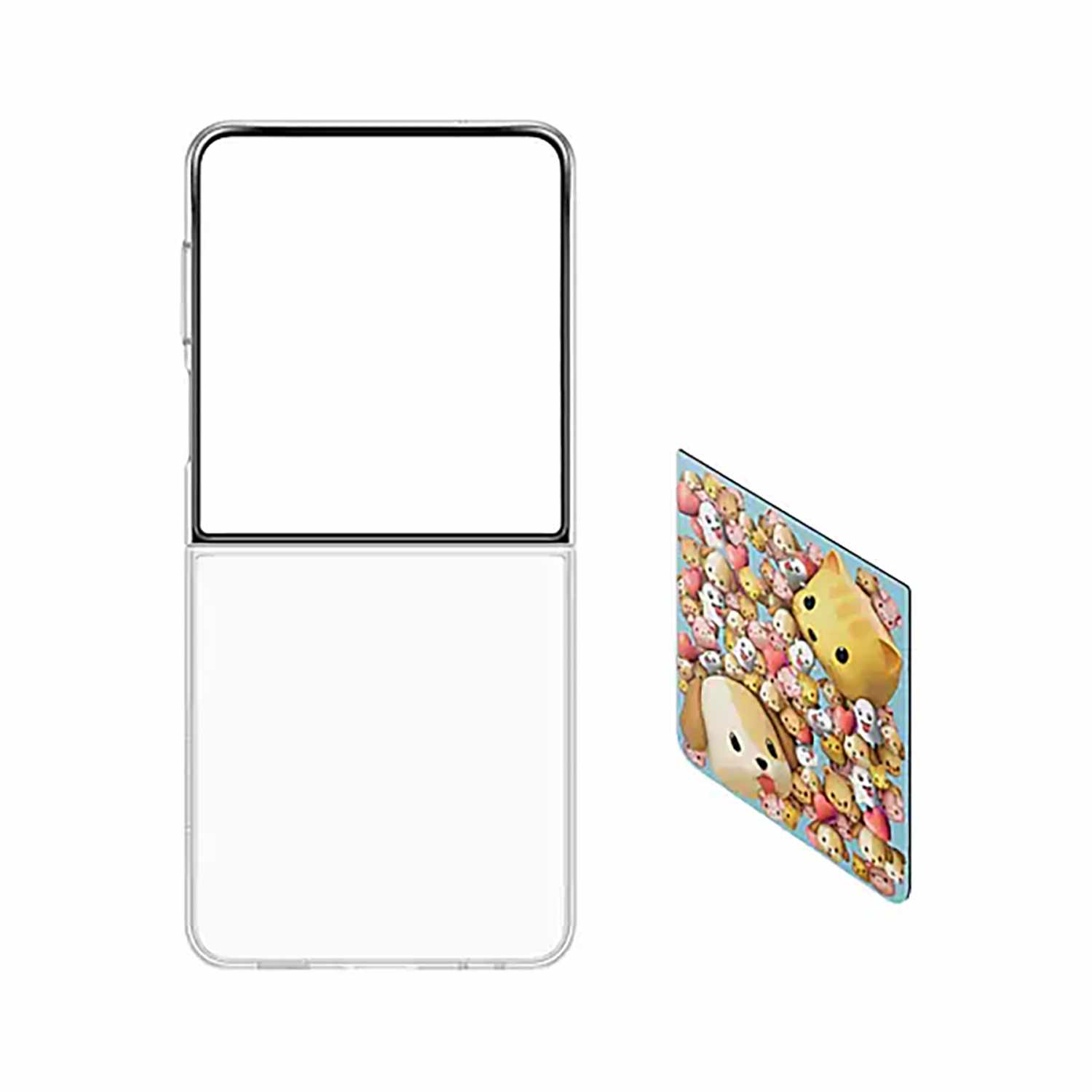 Samsung Flipsuit Case Transparent Clear for Galaxy Z Flip7