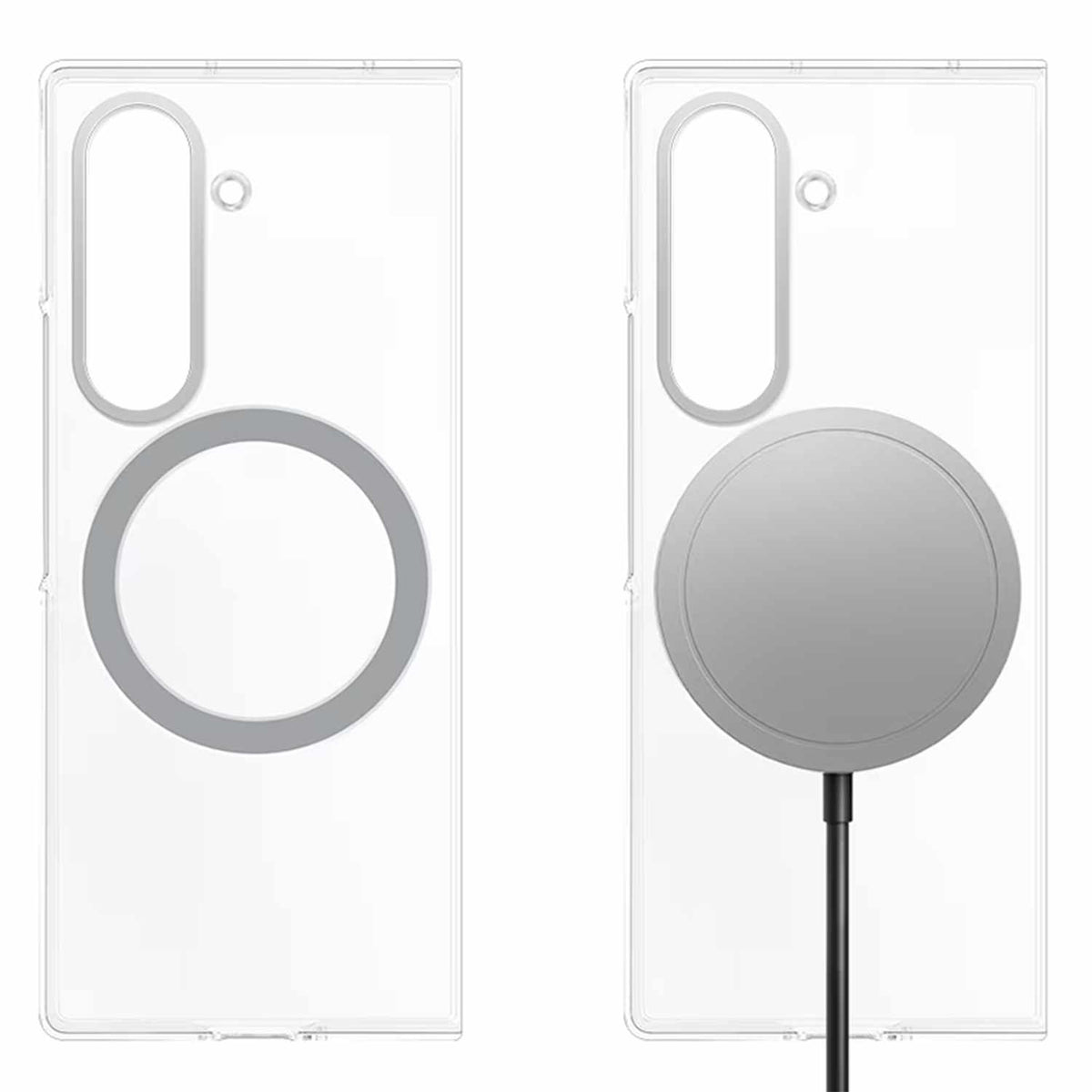 Samsung Clear Case with Magnets Transparent for Galaxy Z Fold7