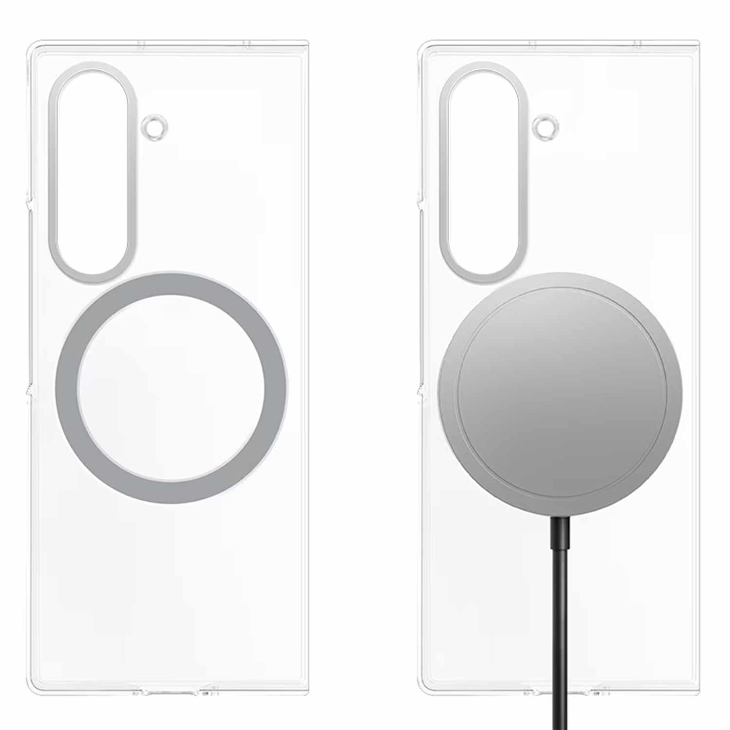 Samsung Clear Case with Magnets Transparent for Galaxy Z Fold7