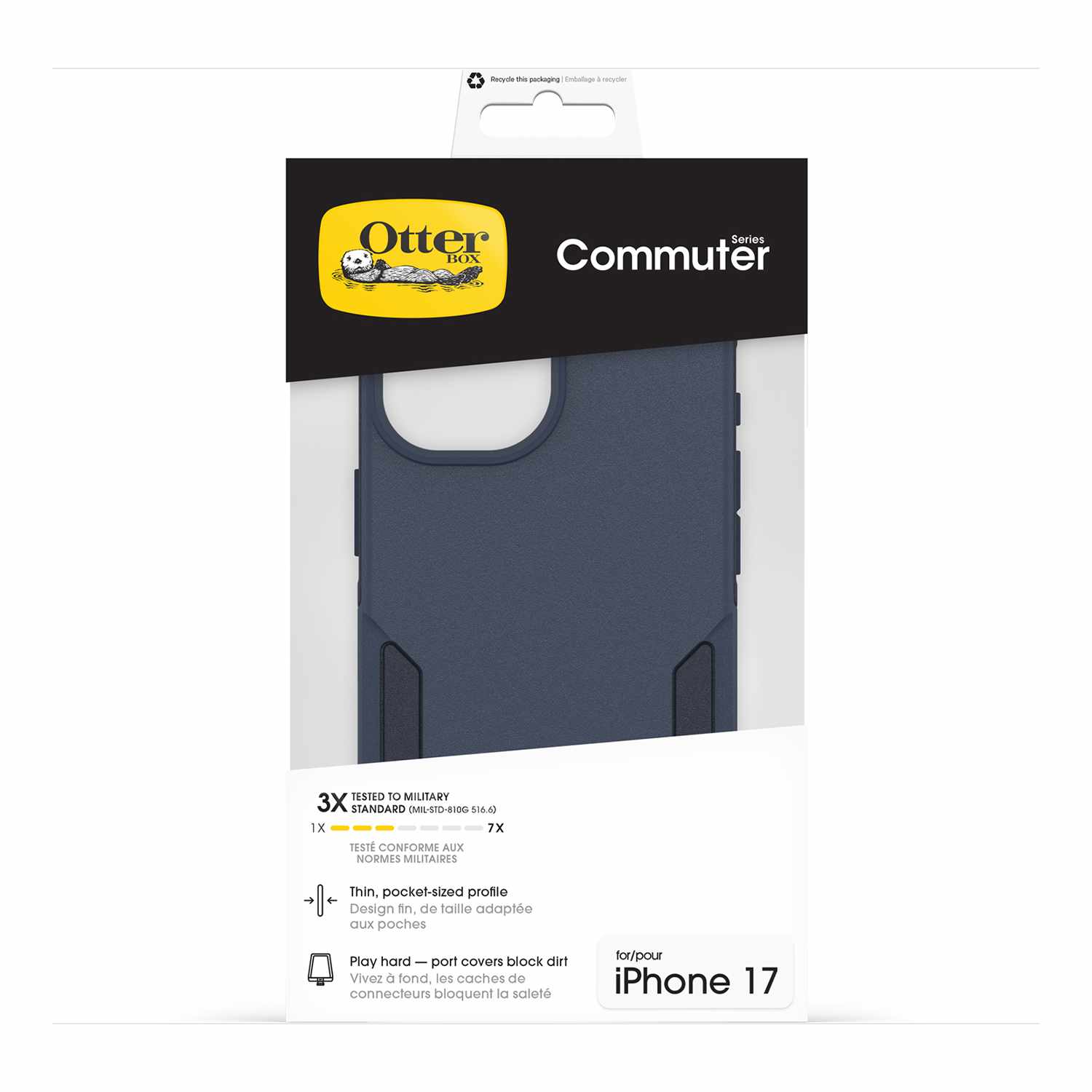 OtterBox Commuter MagSafe Case with Camera Control Riverside (Blue) for iPhone 17
