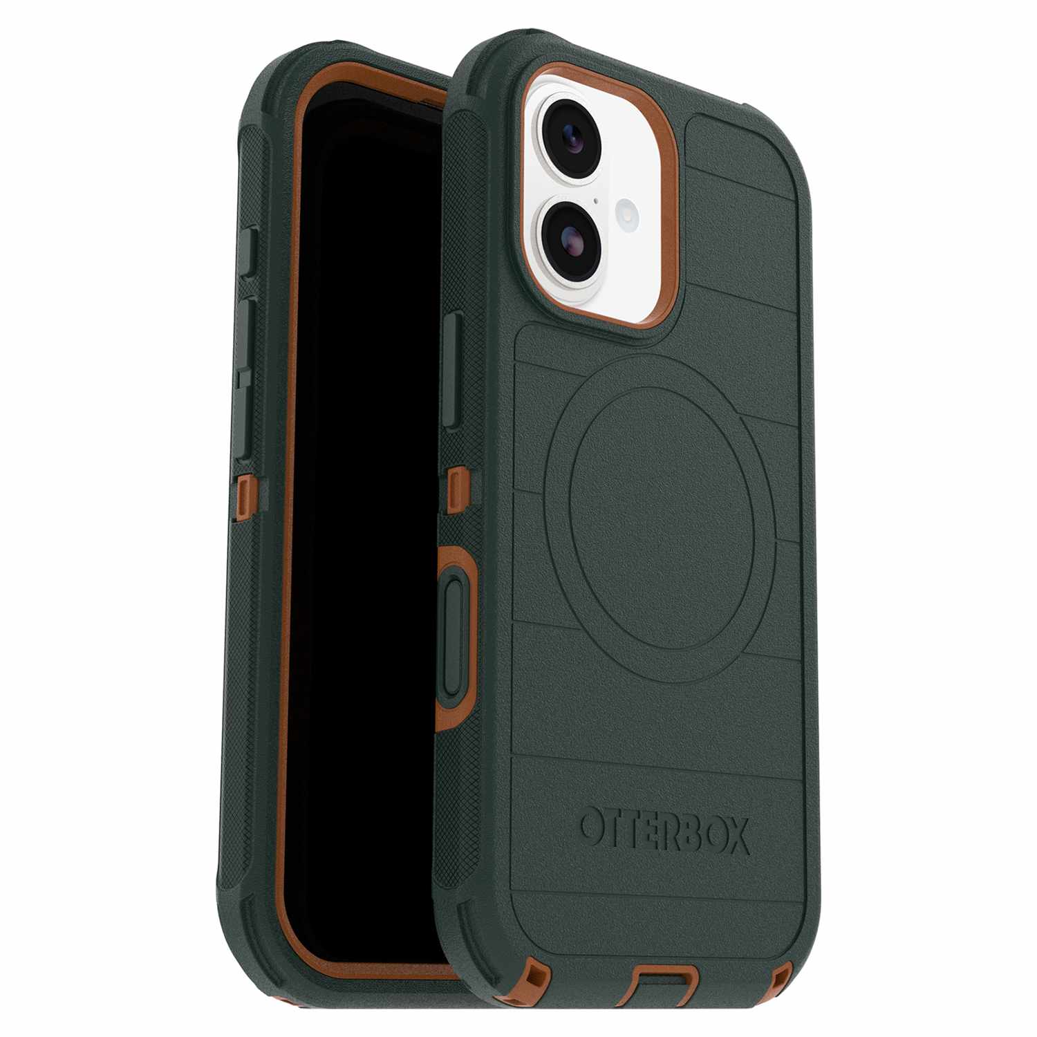 OtterBox Defender Pro MagSafe Case with Camera Control Coopersmith (Green) for iPhone 17