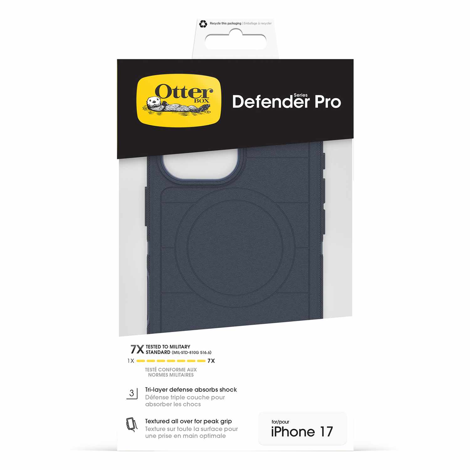 OtterBox Defender Pro MagSafe Case with Camera Control Riverside (Blue) for iPhone 17