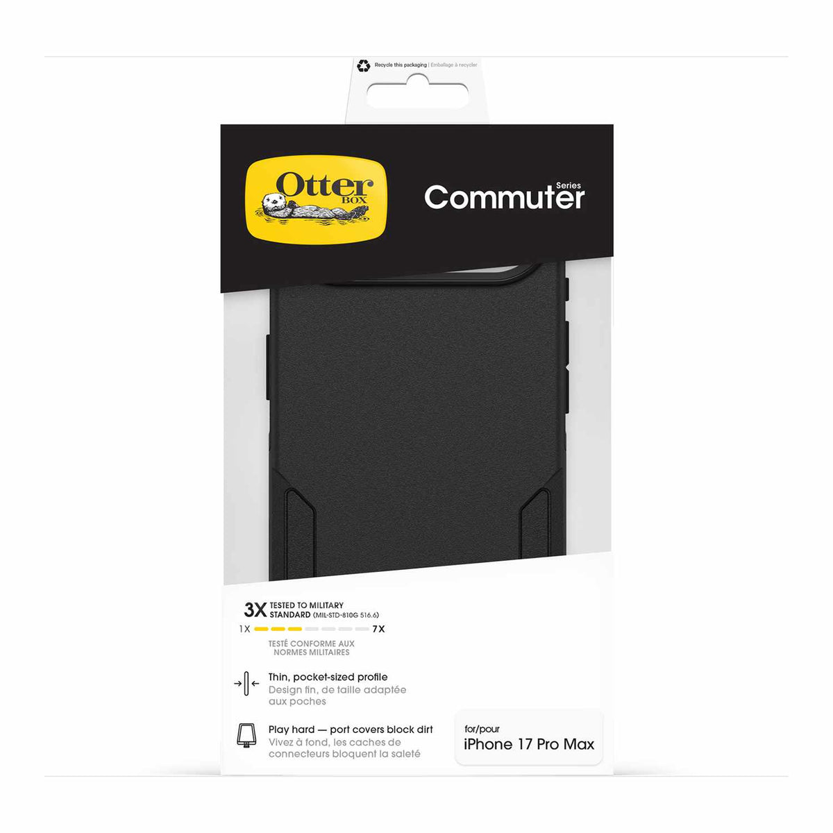 OtterBox Commuter MagSafe Case with Camera Control Black for iPhone Air