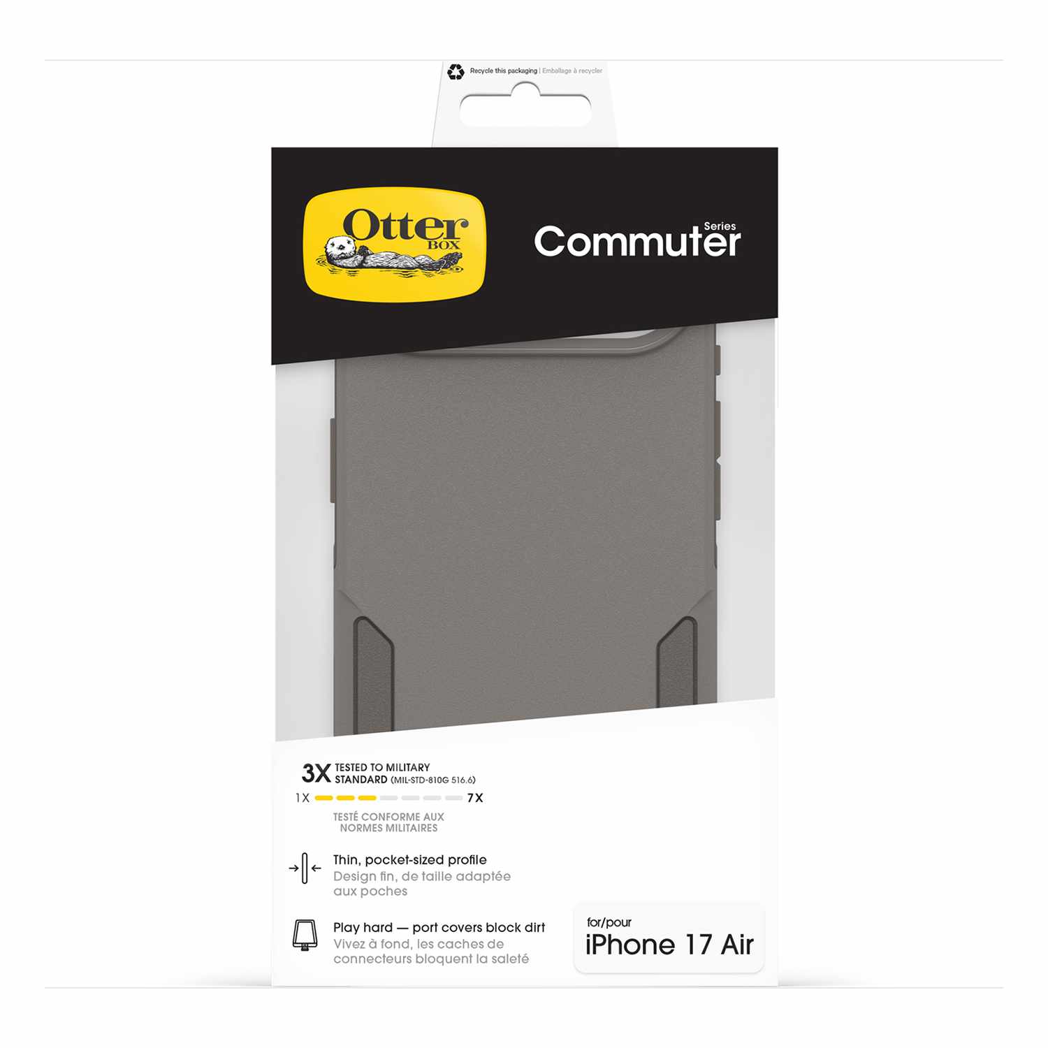 OtterBox Commuter MagSafe Case with Camera Control Grey Comfort for iPhone Air