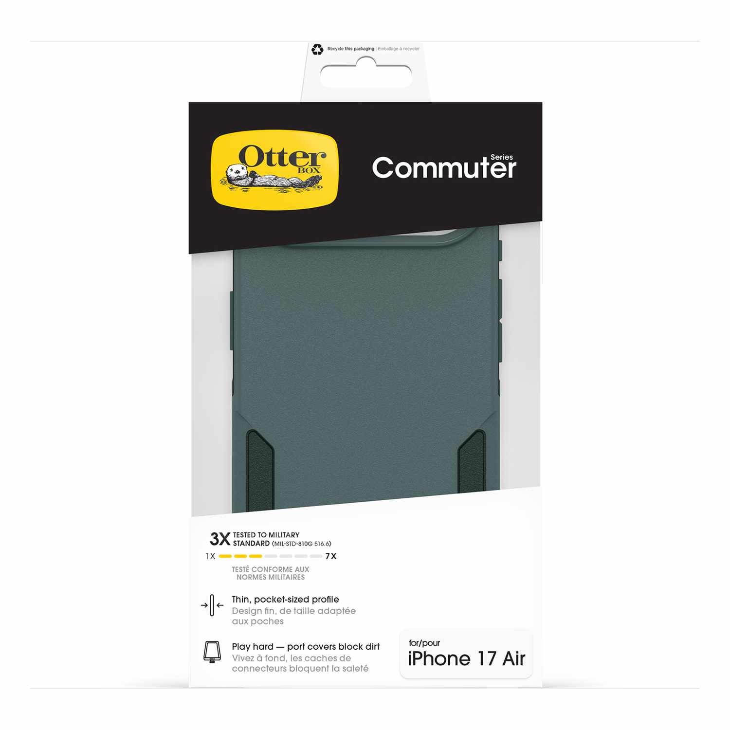 OtterBox Commuter MagSafe Case with Camera Control Sagebrush (Green) for iPhone Air